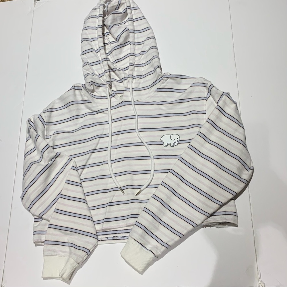 Ivory Ella Cropped Sweatshirt
